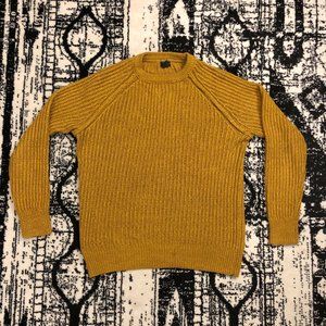 H&M Knit Sweater Mustard/Gold Medium